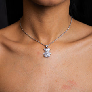 NTF 925 ROPE CHAIN WITH BEAR PENDANT