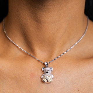 NTF 925 ROPE CHAIN WITH BEAR PENDANT