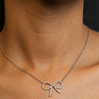 NTF CZ Lace Pendant Cuban Chain – 925 Sterling Silver & Rhodium Finished