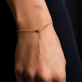 NTF CZ Hamsa Bracelet – 925 Sterling Silver & 14K Gold Finished