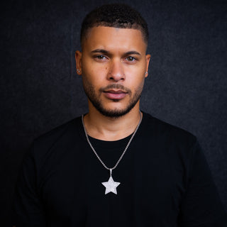 NTF MEN'S STAR PENDANT ICE CHAIN NECKLACE