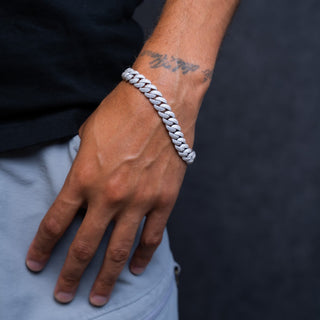 NTF MEN'S MOISSANITE BUSTDOWN CUBAN CHAIN &amp; BRACELET SET