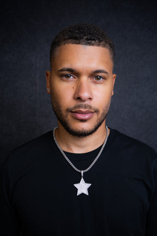 NTF MEN'S ICE CHAIN WITH STAR PENDANT