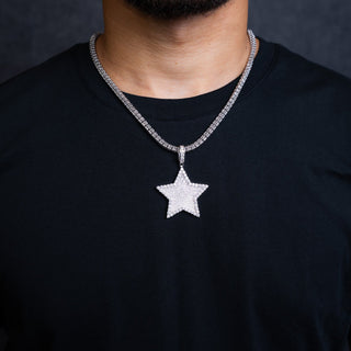NTF MEN'S ICE CHAIN WITH STAR PENDANT