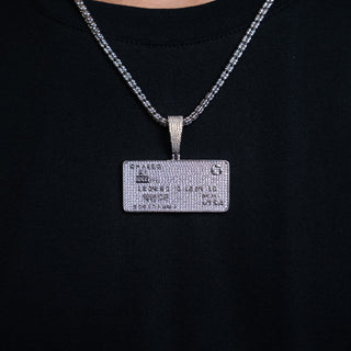 NTF MEN'S ICE CHAIN WITH CHASE CARD PENDANT