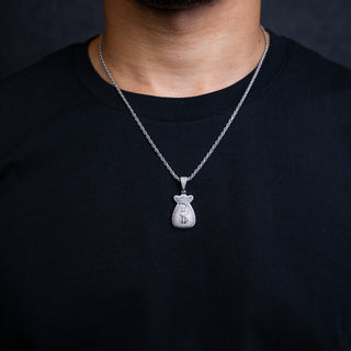 NTF MEN'S ROPE CHAIN WITH MONEY BAG PENDANT