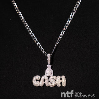 Flat Cuban Chain With Cash Pendant