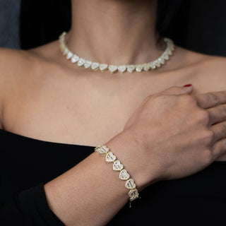 NTF Heart Choker & Bracelet Set