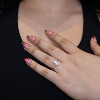 NTF Marquise‑Cut Engagement Ring