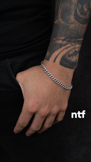 Men’s Cuban Link Bracelet – Full CZ