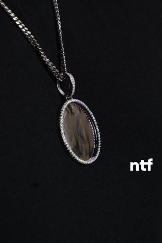 NTF Men’s Cuban Chain & Picture Pendant Set