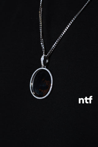 NTF Men’s Cuban Chain & Picture Pendant Set