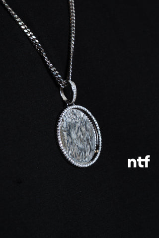 NTF Men’s Cuban Chain & Picture Pendant Set