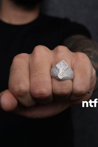 NTF Men’s Full CZ Cross Ring