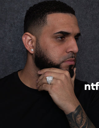NTF Men’s Full CZ Cross Ring