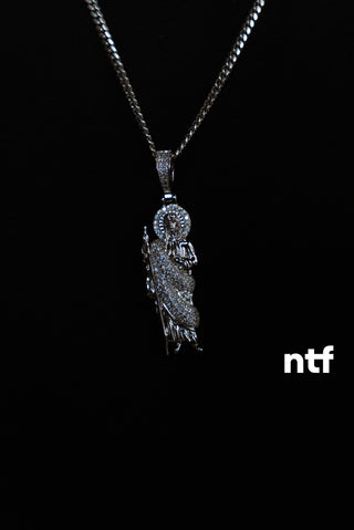 NTF Men’s Cuban Chain & Saint Jude Pendant