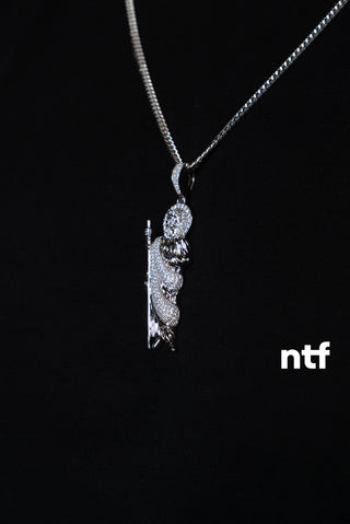 NTF Men’s Cuban Chain & Saint Jude Pendant