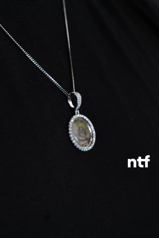 NTF Men’s Cuban Chain & Picture Pendant Set