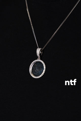 NTF Men’s Cuban Chain & Picture Pendant Set