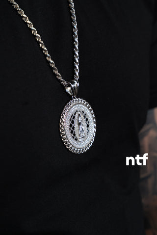 NTF Men’s Rope Chain & Virgin Pendant