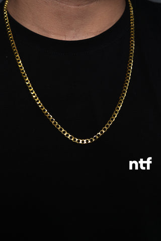 NTF Men’s 14K Gold Finish Cuban Chain