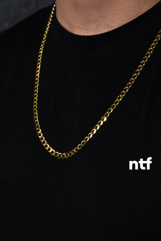 NTF Men’s 14K Gold Finish Cuban Chain