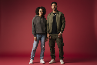 make them look from new york and add a red gradiant background