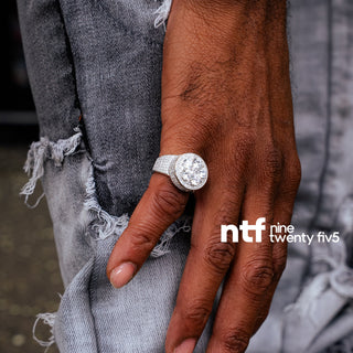 💎 Men’s Round Ring – 14K Gold Plated on 925 Silver