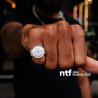 💎 Men’s Round Ring – 14K Gold Plated on 925 Silver